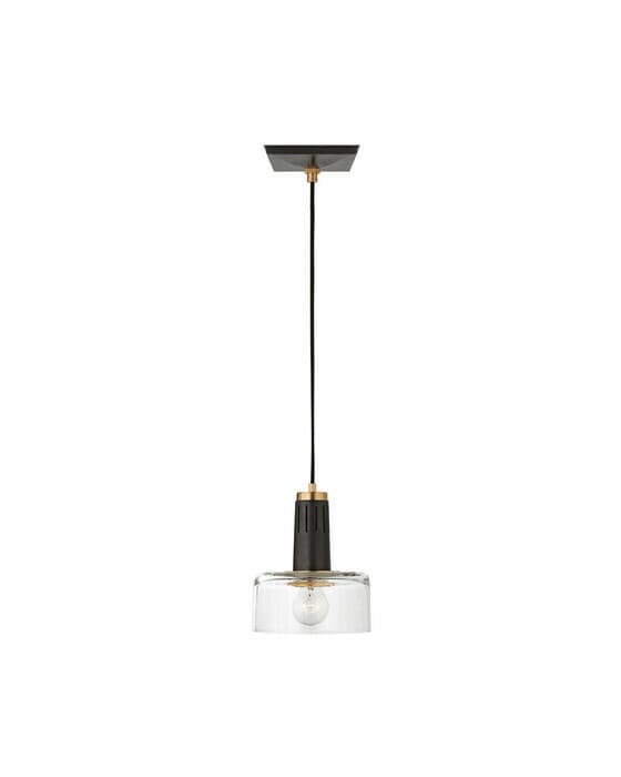 Iris Single Pendant Bronze and Antique Brass