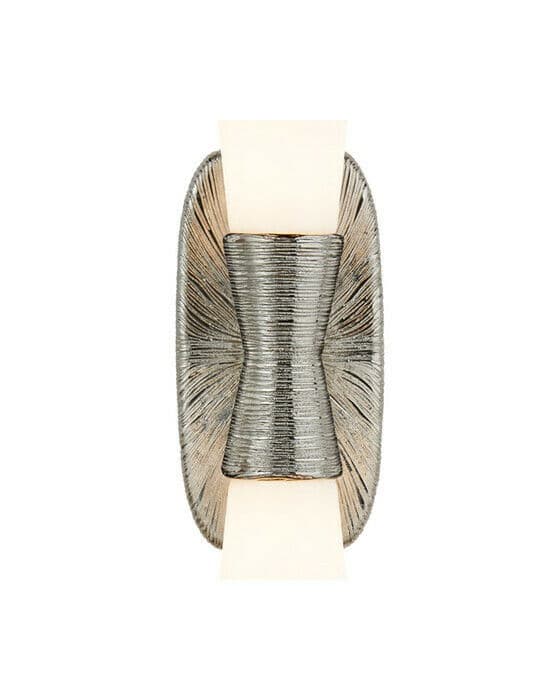 Utopia Large Double Bath Sconce Polished Nickel