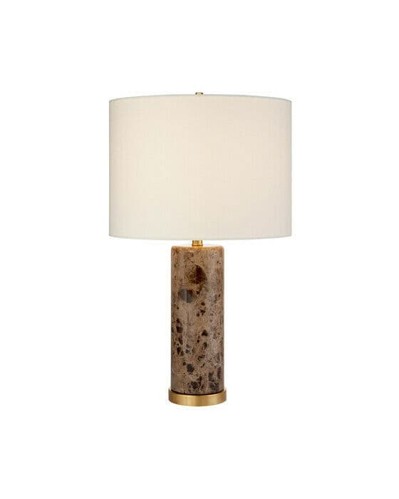 Cliff Table Lamp Brown Marble
