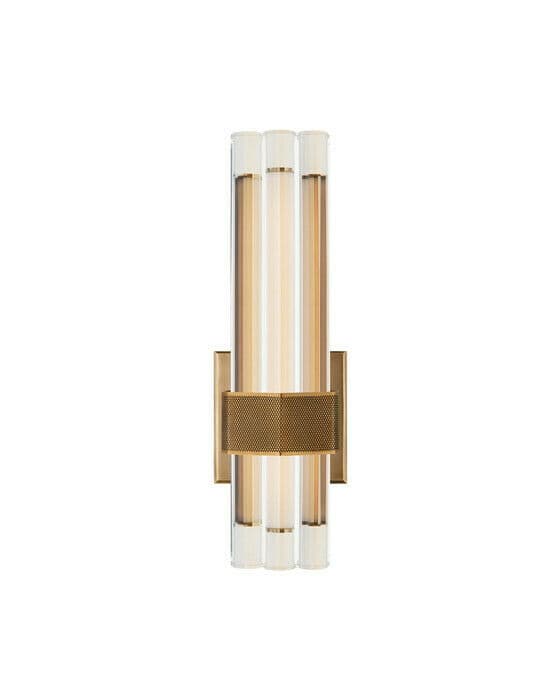 Fascio 14" Asymmetric Sconce Antique Brass