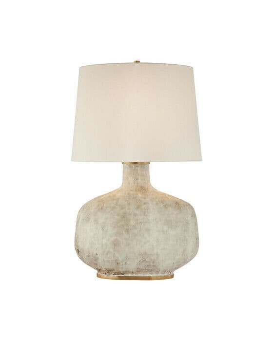 Beton bordlampe antikkhvit
