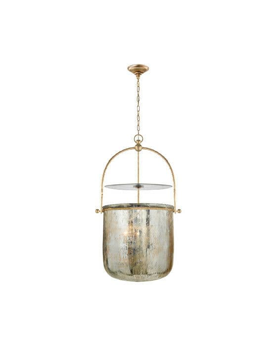 Lorford Smoke Bell Lantern Gilded Iron