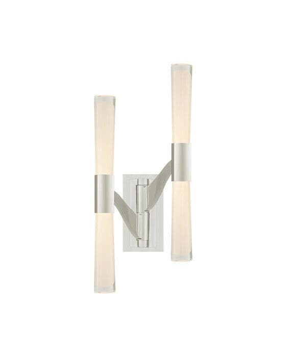 Brenta Large Double Articulating Sconce Polished Nickel