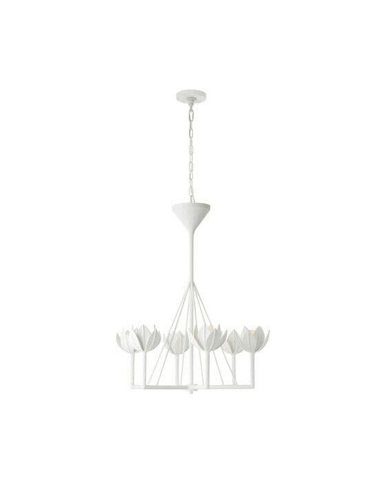 Alberto Small Single Tier Chandelier White