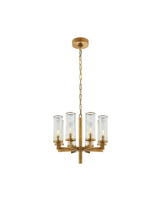 Liaison Single Tier Chandelier Antique-Burnished Brass