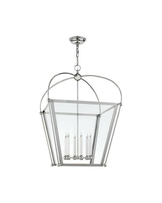 Riverside Large Lantern Polished Nickel