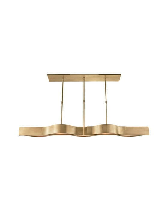 Avant Large Linear Pendant Antique-Burnished Brass