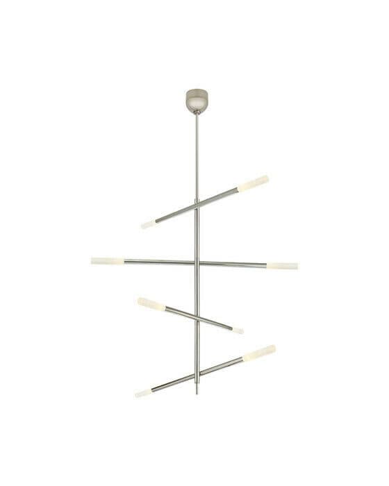 Rousseau Articulating Chandelier Polished Nickel L