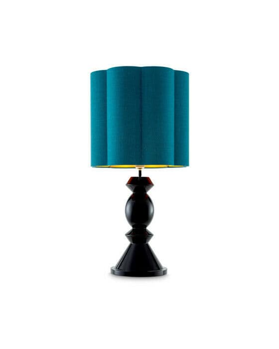 Dionne bordlampe svart/turkis
