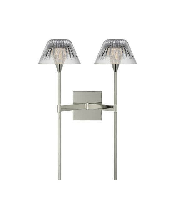 Blaze 19" 2 Light Tail Sconce Polished Nickel