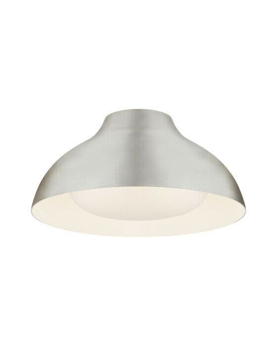Agnes 15" Flush Mount Burnished Silver Leaf