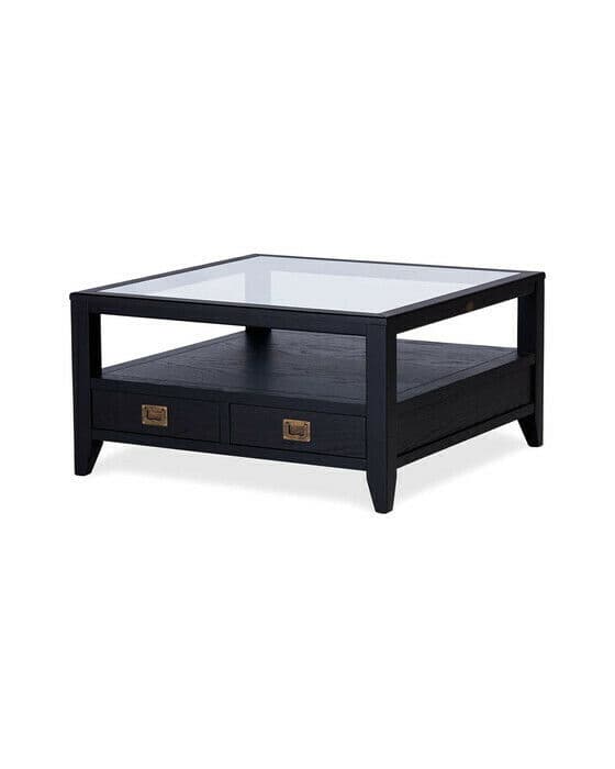 Martino salongbord glassplate iconic black