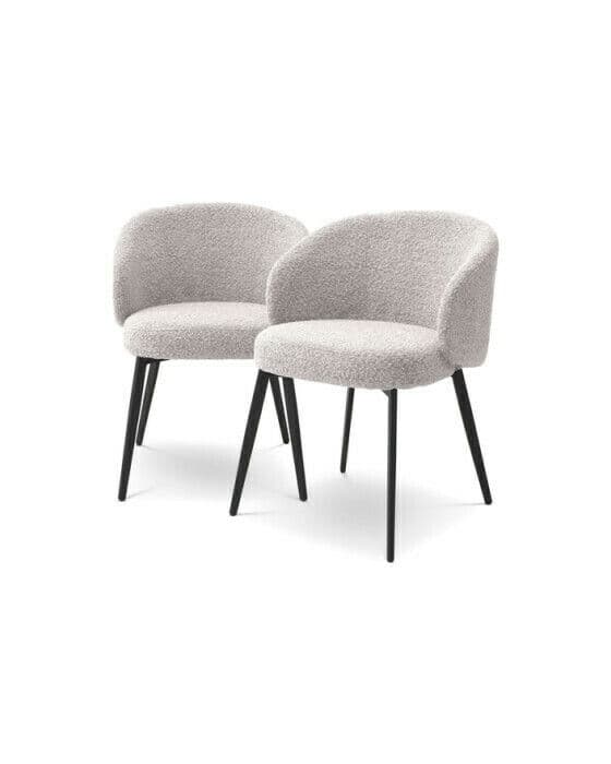 Lloyd lenestol bouclé grey 2-pk