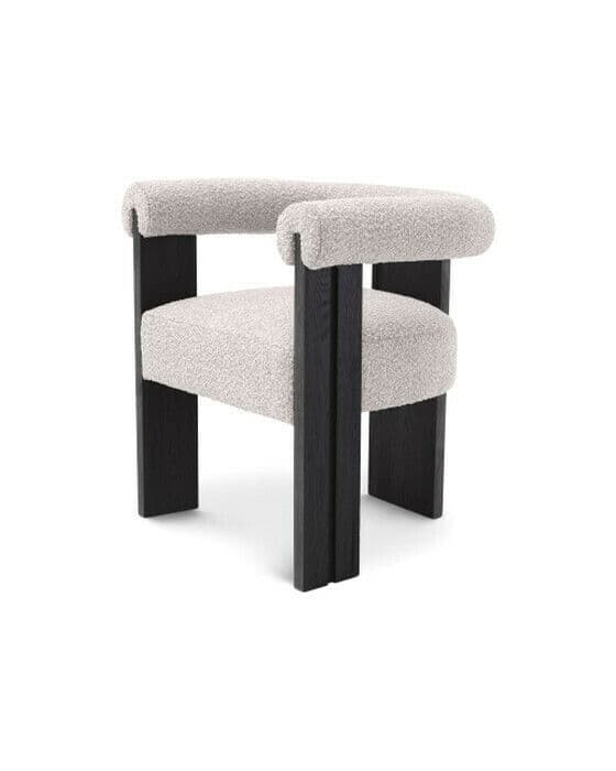Percy lenestol bouclé grey