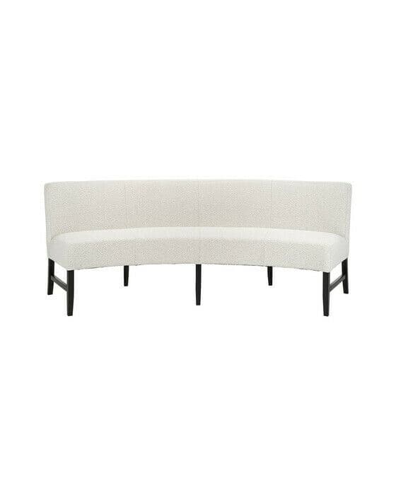 Giselle spisesofa rund nobu cream