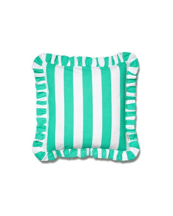 Ruffle Stripes putetrekk sage