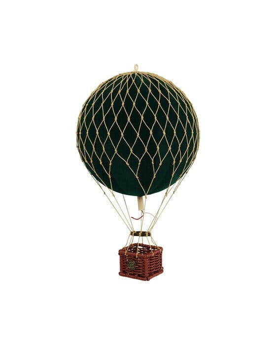 Travels Light Hot Air Balloon Velvet Green