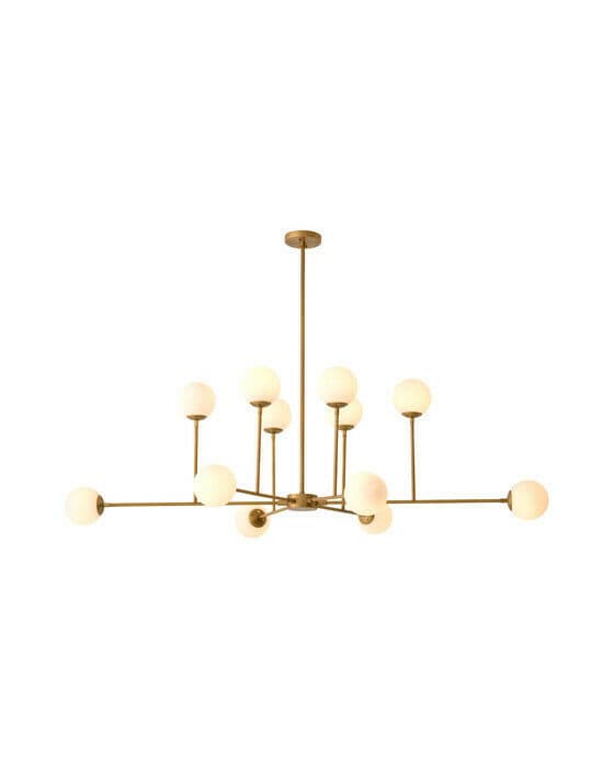 Aram taklampe antique brass