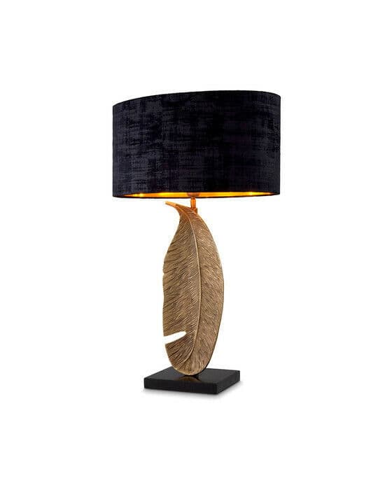 Foglia bordlampe vintage brass