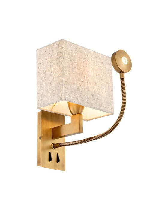Reading Wall Lamp Antique Brass