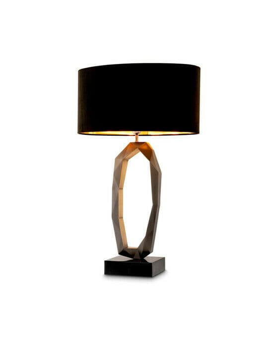 Santos bordlampe gunmetal
