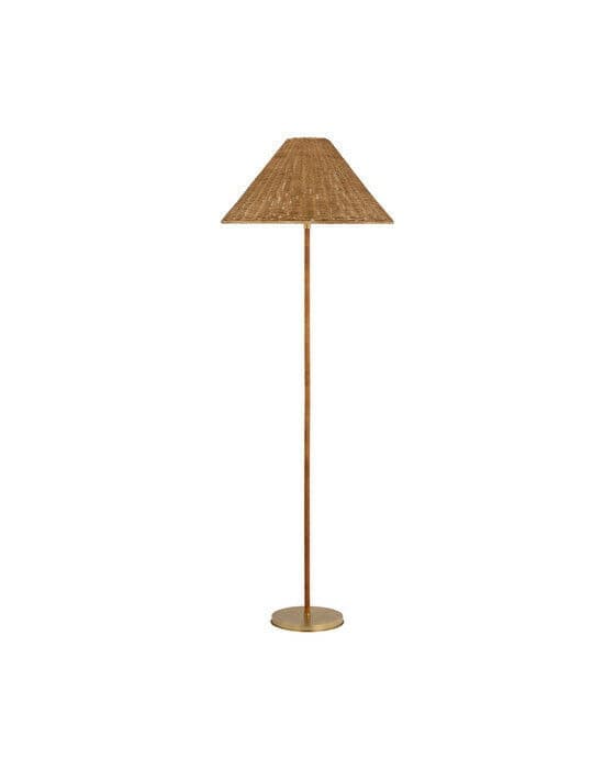 Wimberley Wrapped Floor Lamp Brass