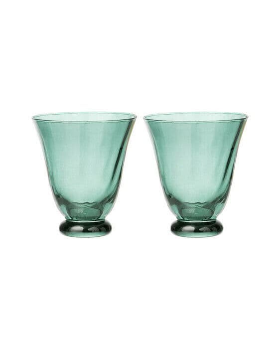 Olivia glass topaz 2-pakning