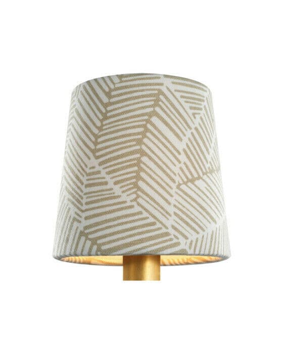 Schumacher 5" Taupe Abstract Leaf Empire Shade
