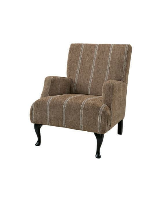 Langford lenestol serena stripe chestnut