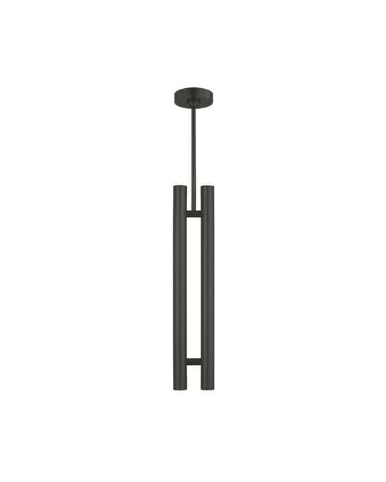Ebell 2 Light Pendant Dark Bronze