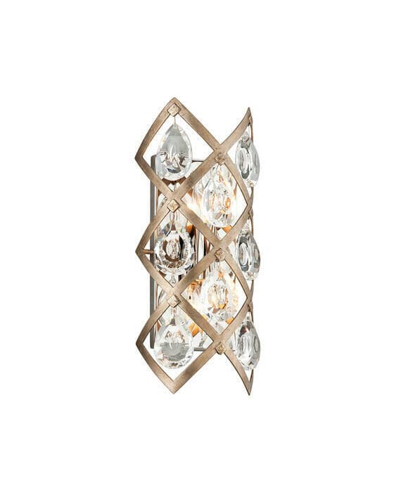 Tiara vegglampe sølv