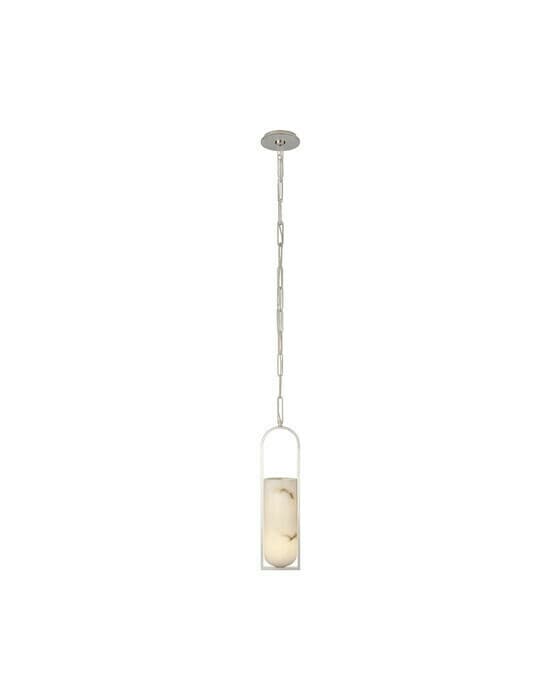 Melange Elongated Pendant Nickel