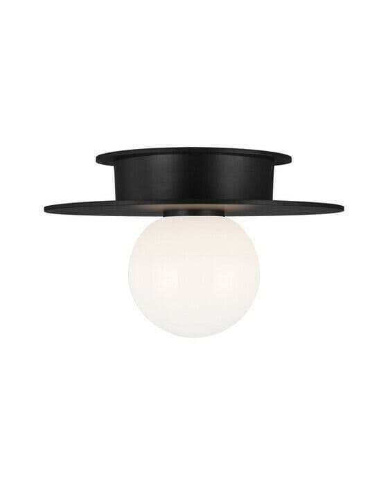 Nodes Small Flush Mount Midnight Black