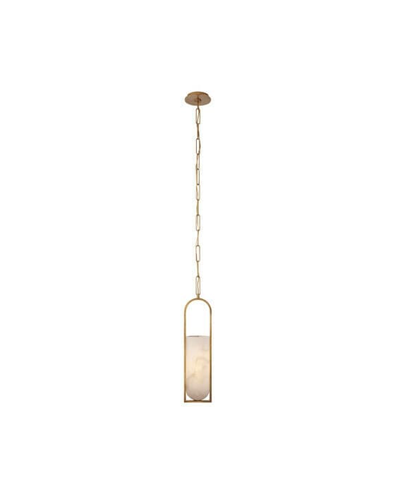 Melange Elongated Pendant Antique Brass