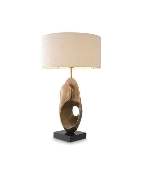 D'Ancona bordlampe vintage brass