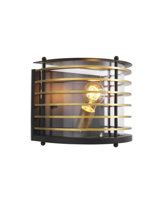 Logan vegglampe black