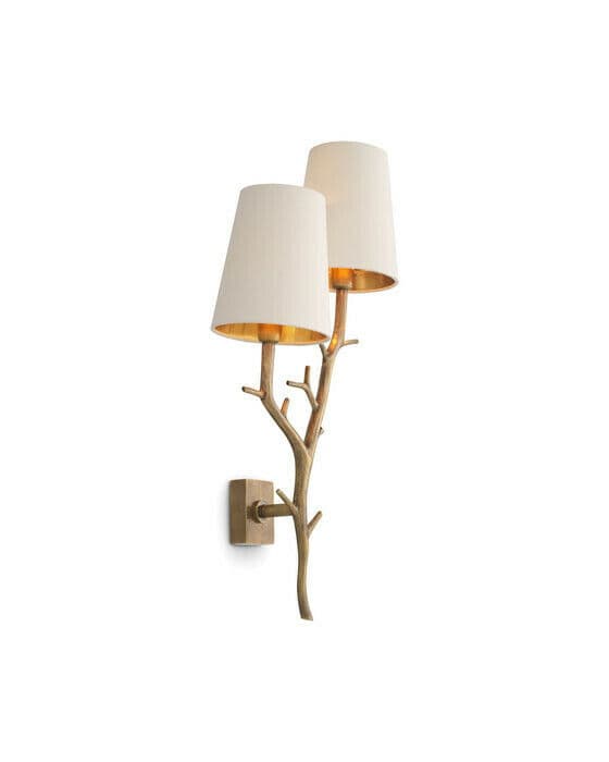 Syracuse vegglampe vintage brass