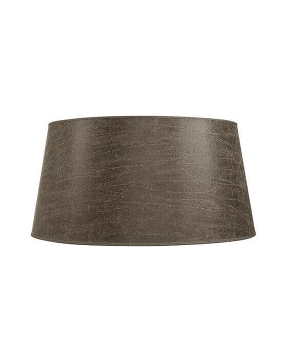 Klassisk lampskjerm leather pale brown