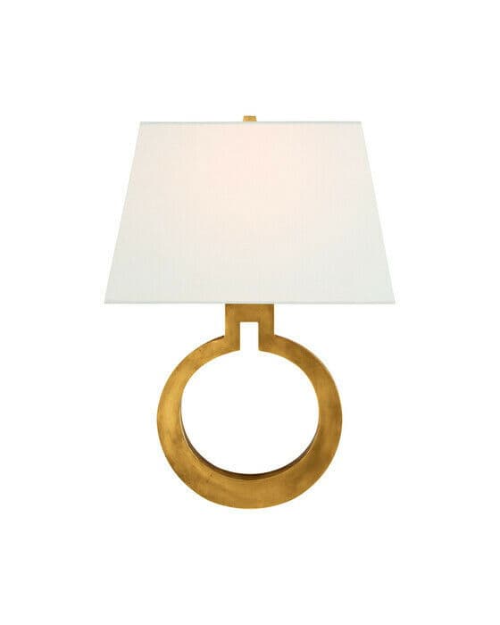 Ring Form Wall Sconce Antique Brass L
