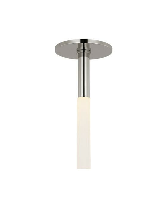 Rousseau Monopoint Flush Mount Polished Nickel