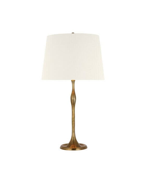 Romero Table Lamp Antique Brass/Linen