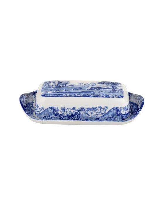 Blue Italian smørfat