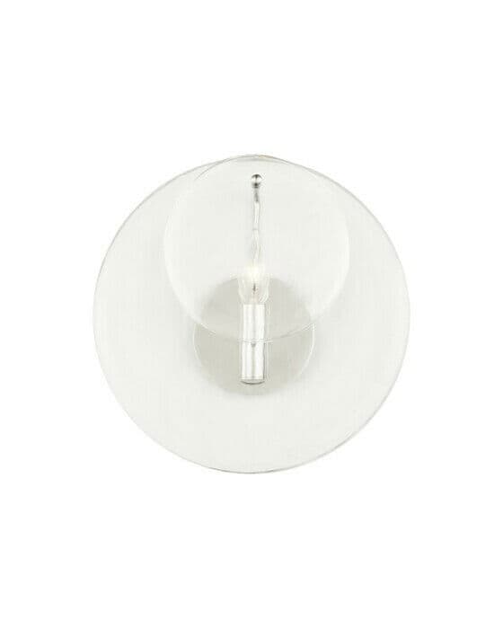 Loire Sconce Polished Nickel/Clear Glass