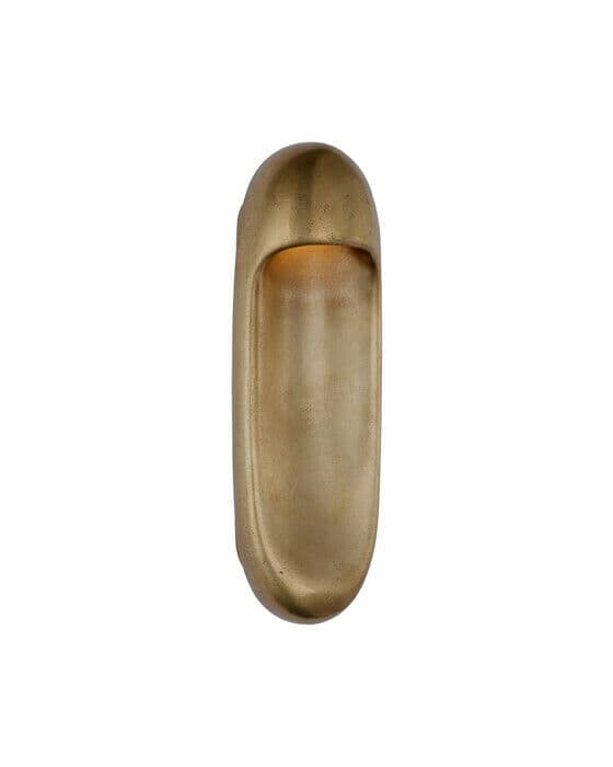 Esculpa 18" Elongated Wall Light Museum Brass