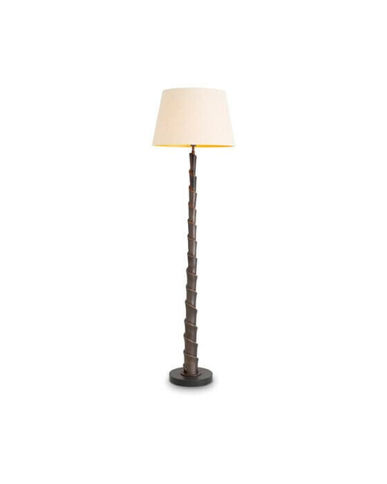 Riverbank gulvlampe bronse