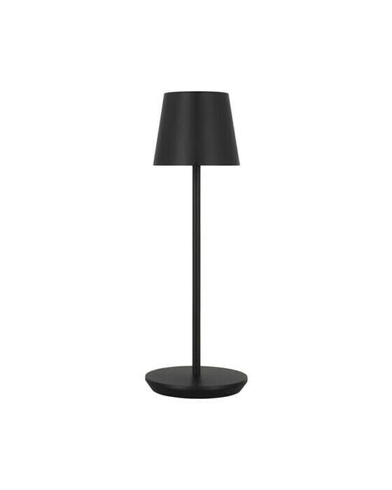 Nevis Accent Rechargeable Table Lamp Black