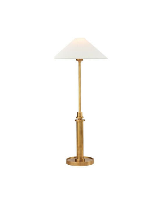 Hargett bordlampe antikk messing