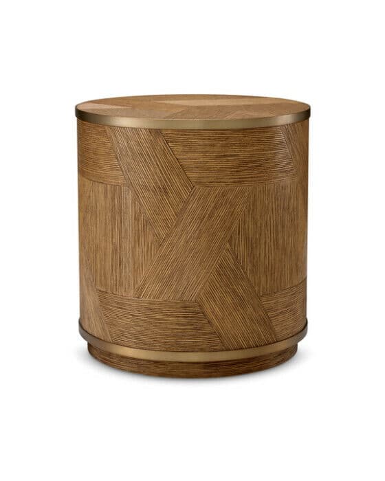 Velutto sidebord eikefinér messing