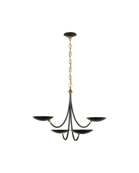 Keira Chandelier Bronze and Antique Brass Medium