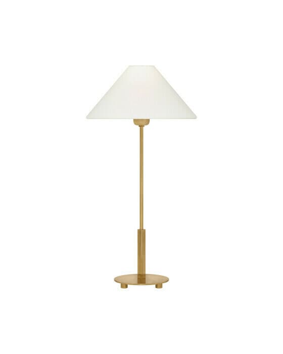 Hackney bordlampe trådløs antikk messing